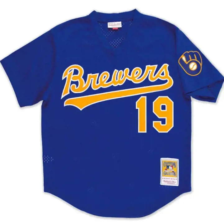 BREWERS MLB M&N Maillot authentique BP Mesh Robin Yount rbl