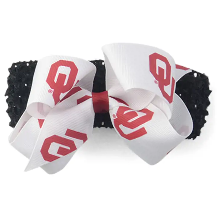 Bandeau au crochet Oklahoma Sooners avec logo