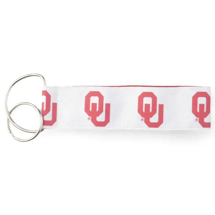 Porte-clés dragonne bicolore Oklahoma Sooners