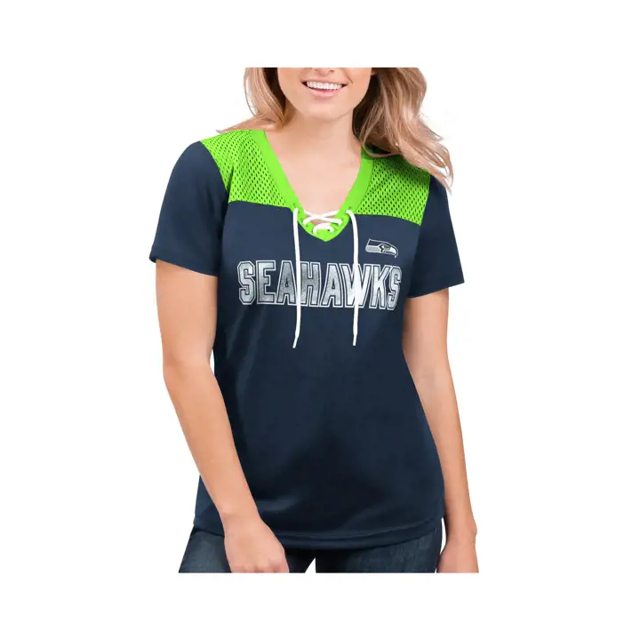 Maillot NFL Femme Wild Card Seattle Seahawks 21 Bleu