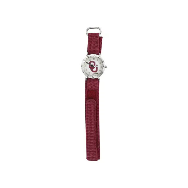 Montre pour fan des Oklahoma Sooners, noire/rouge