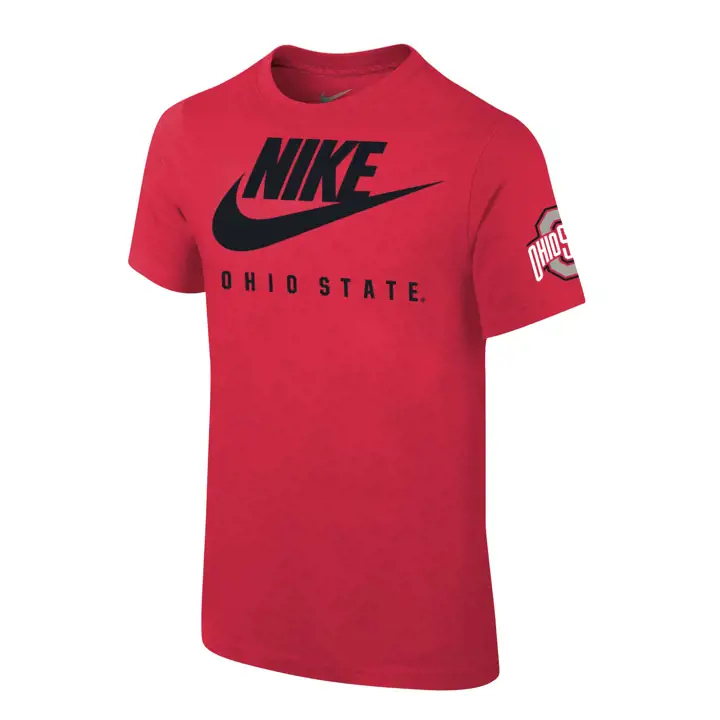 T-shirt essentiel Futura rouge NCAA Ohio State Buckeyes pour jeunes
