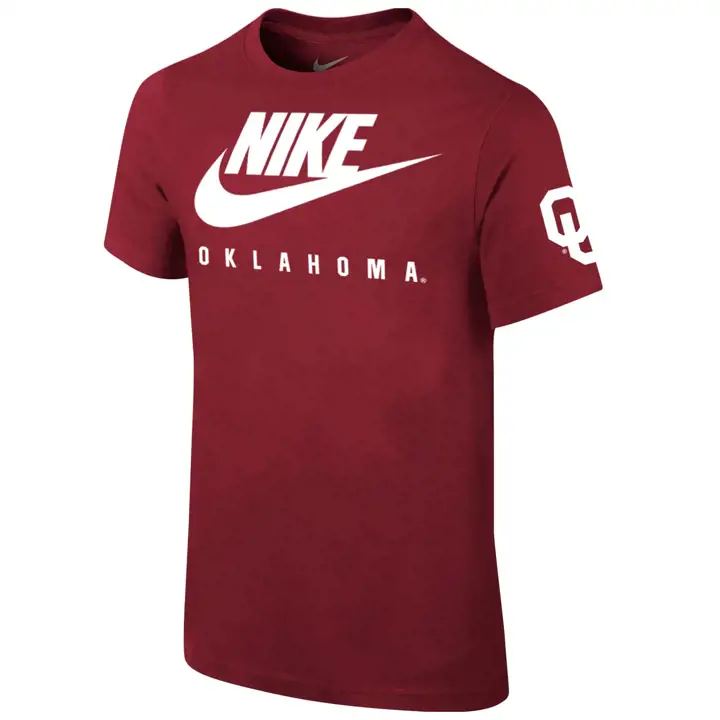 T-shirt essentiel Futura pour jeunes NCAA Oklahoma Sooners cramoisi