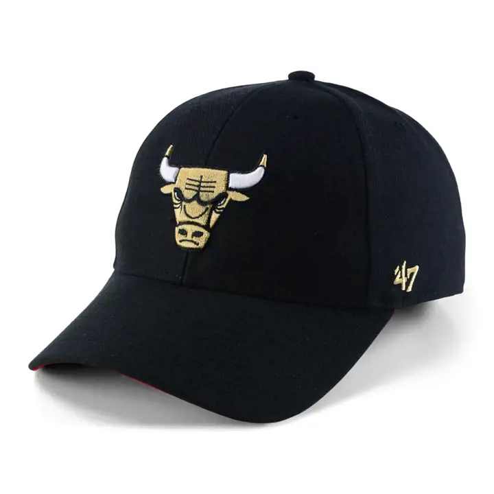 Chicago Bulls NBA Champs Side Patch '47 MVP noir