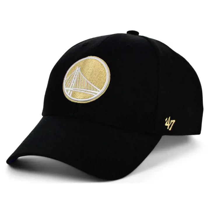 Casquette noire '47 MVP Golden State Warriors NBA Champions avec patch latéral