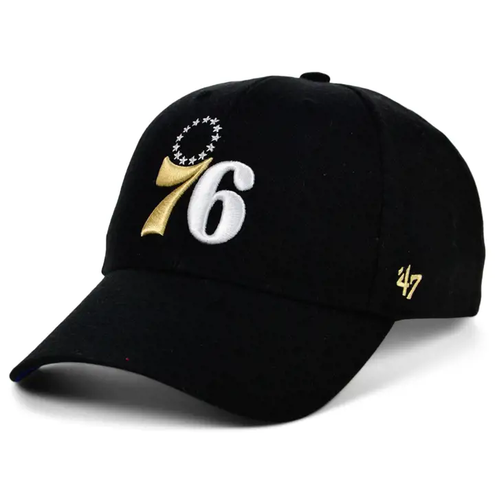 Philadelphia 76ers NBA Champs Side Patch '47 MVP noir