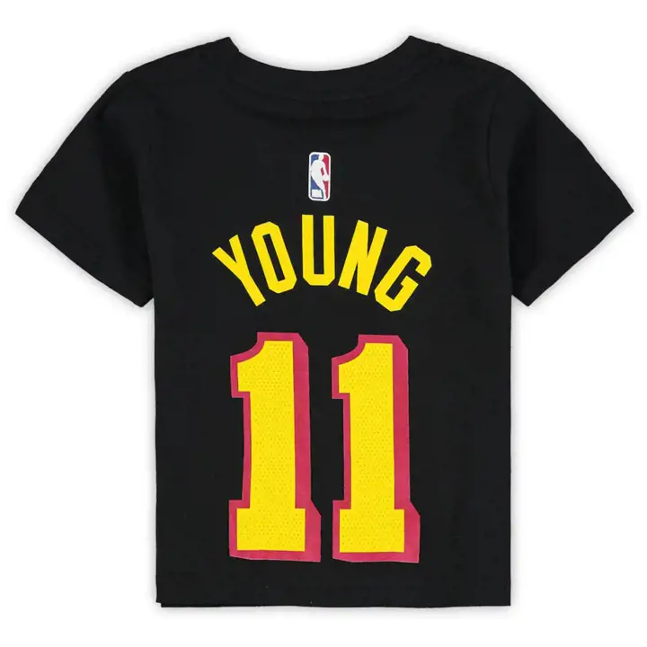 ATL HAWKS NBA T-shirt Jordan Statement N&N Trae Young noir pour enfant