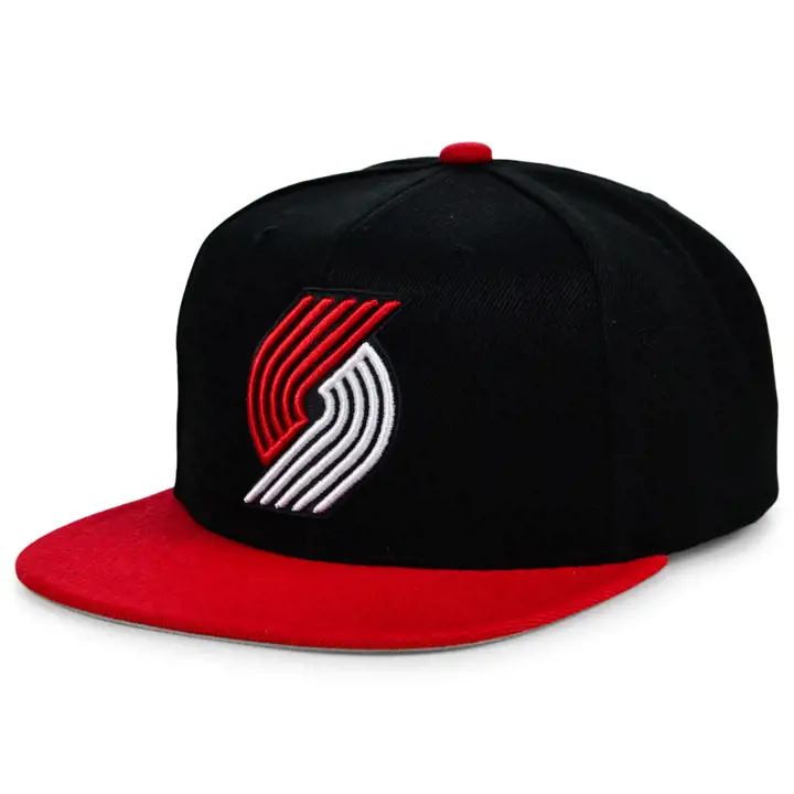 CASQUETTE À VISIÈRE PLATE NBA 75ÈME ANNIVERSAIRE PORTLAND TRAIL BLAZERS noir