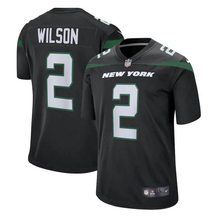 Maillot Jeunesse NFL NY JETS Zach Wilson Noir