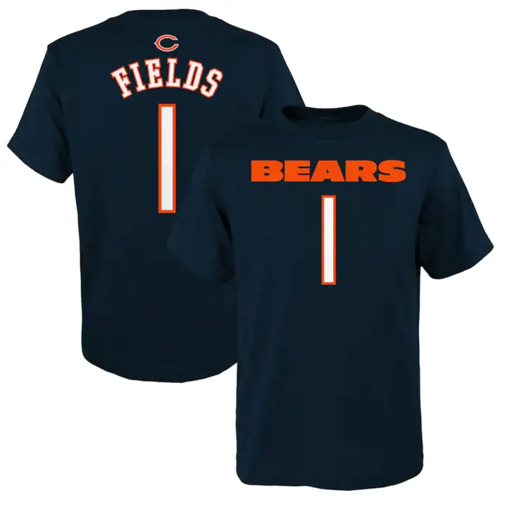 T-shirt enfant Justin Fields NAVY Chicago Bears NFL Mainliner