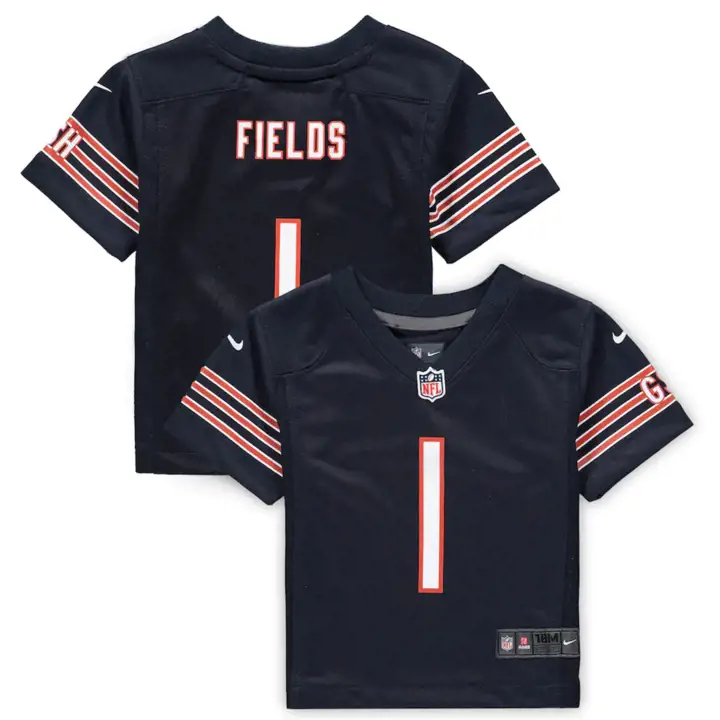 MAILLOT NFL bébé Chicago Bears Justin Fields BLEU MARINE