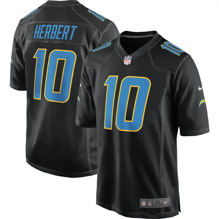 Maillot de match NFL Eclipse Los Angeles Chargers 21 Justin Herbert