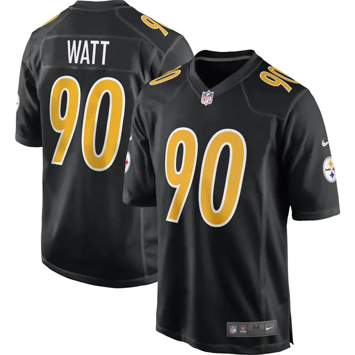 Maillot NFL Pittsburgh Steelers Eclipse Game 21 TJ Watt NOIR