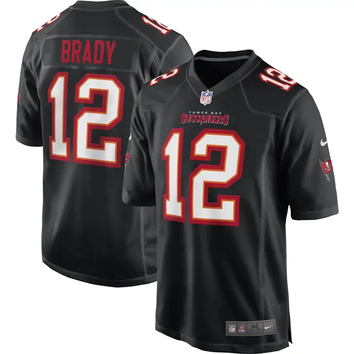 Maillot de match NFL Tampa Bay Buccaneers Eclipse 21 Tom Brady BL