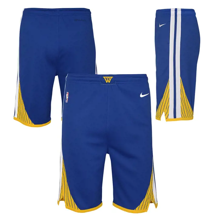 Short de swingman NBA GOLDEN STATE WARRIORS pour jeune enfant - Bleu marine