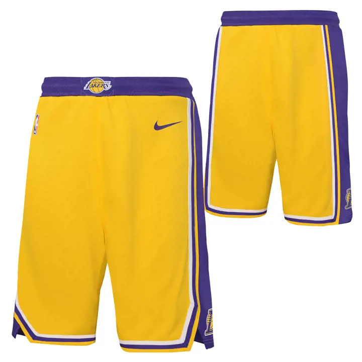 Shorts de basketball NBA pour jeune Los Angeles Lakers Swingman NE YEL