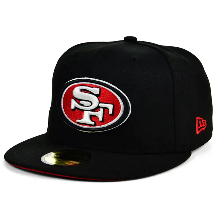 Casquette NFL 59FIFTY Couleur UV San Francisco 49ers Noir/Rouge
