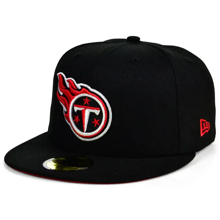 Casquette 59FIFTY NFL Tennessee Titans UV Couleur Noir/Rouge