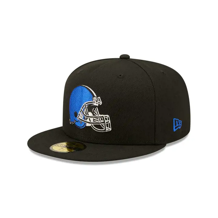 Casquette ajustée 59FIFTY NFL Cleveland Browns couleurs UV - Noir/bleu roi