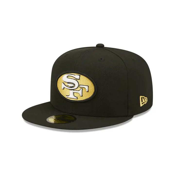 Casquette NFL San Francisco 49ers couleur UV 59FIFTY NOIR/JAUNE