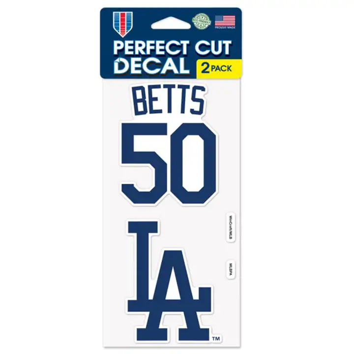 "Los Angeles Dodgers Décalque prédécoupé 10x20cm (lot de 2) autocollant ast"
