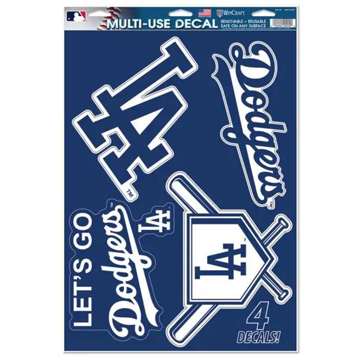 "Autocollant multi-usage Los Angeles Dodgers 11"x17" - CTL ast"