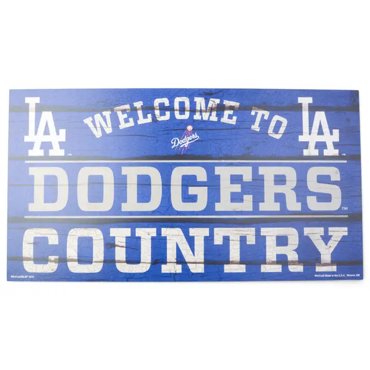 "Los Angeles Dodgers Panneau en bois 13"x24" ast"