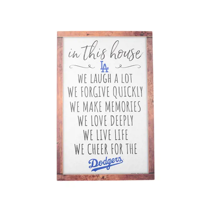 "Panneau en bois des Los Angeles Dodgers 11" x 17" ast"