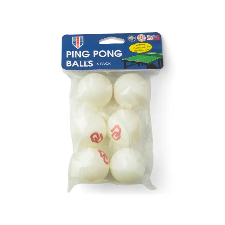 Balles de ping-pong des Oklahoma Sooners