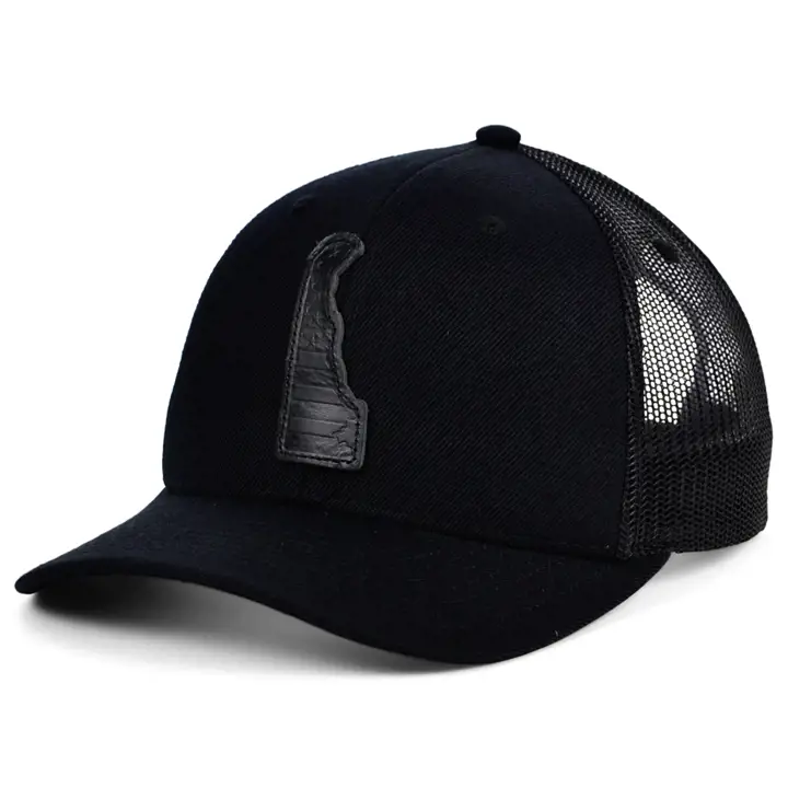DELAWARE Blackout Cuir USA Patch Trucker NOI/NOI/NOI