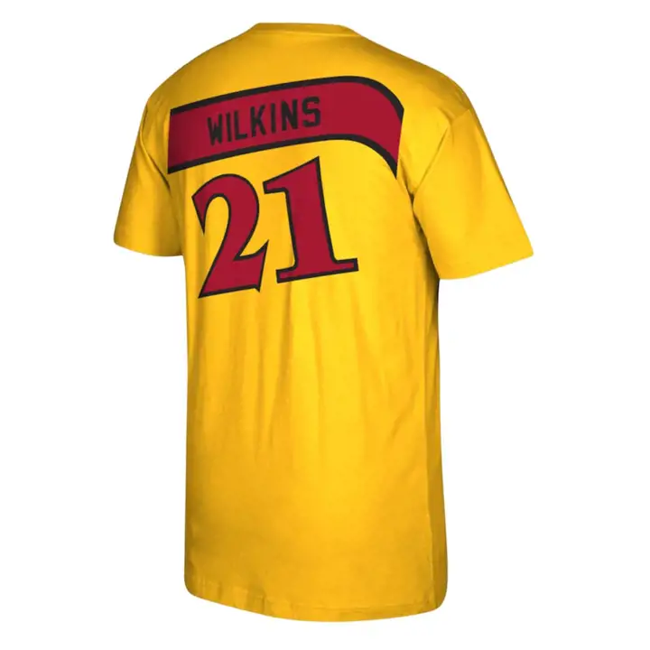 T-shirt joueur NBA Atlanta Hawks Dominque Wilkins noir