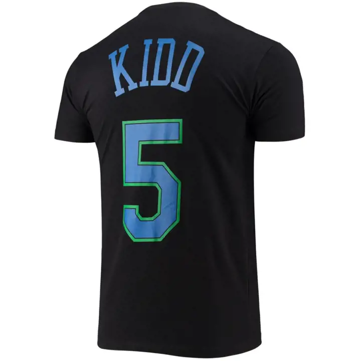 T-shirt NBA Dallas Mavericks Jason Kidd, noir