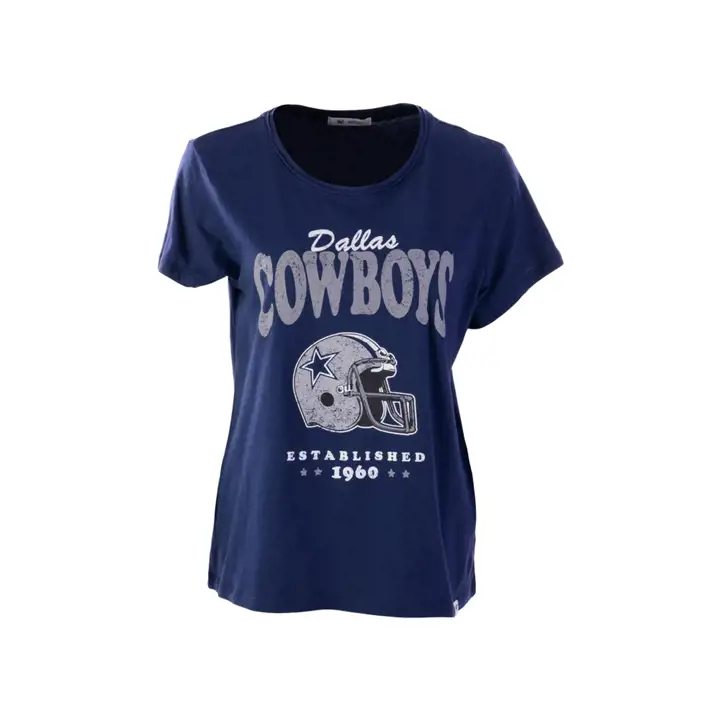 T-shirt Rally Cry Frankie NFL Dallas Cowboys pour femme, marine 21
