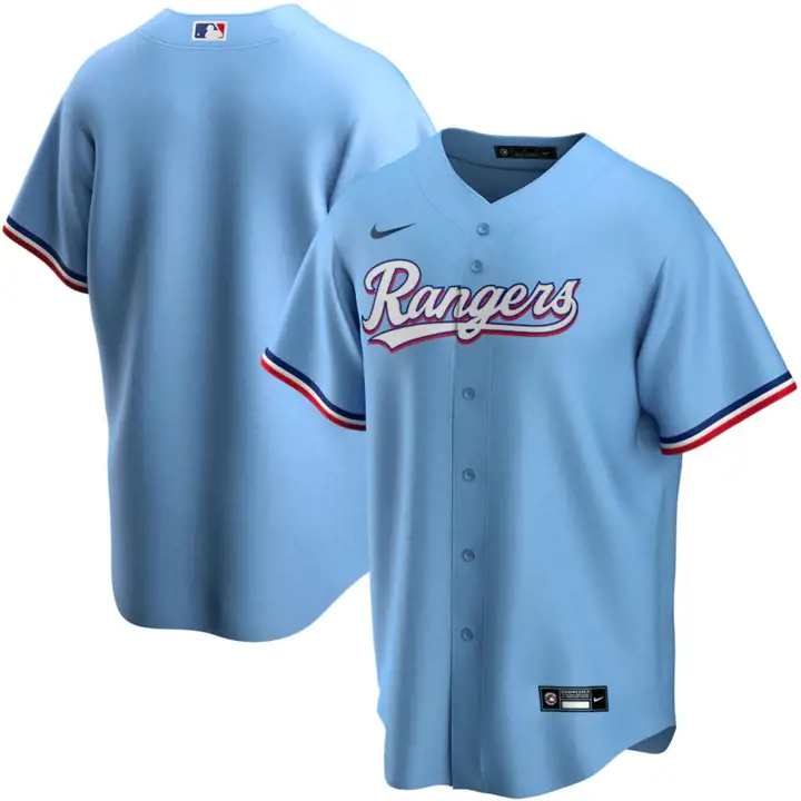 Maillot vierge officiel MLB Texas Rangers pour enfants