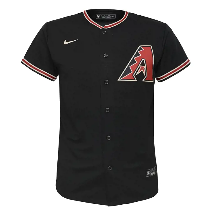 Maillot officiel vierge noir MLB Arizona Diamondbacks pour jeunes