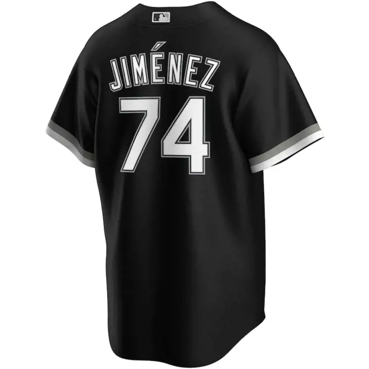 Maillot Officiel Jeune Joueur MLB White Sox Eloy Jimenez NOIR