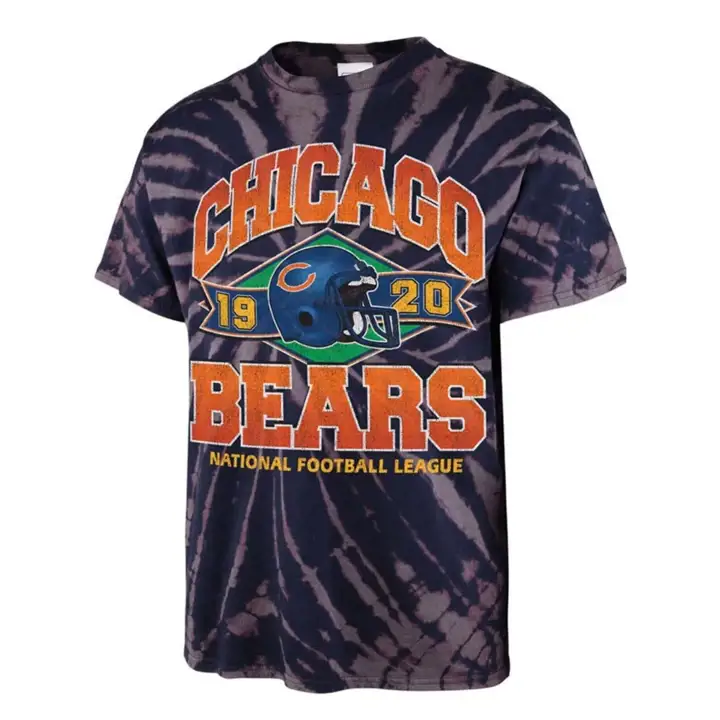 T-shirt tubulaire vintage CHICAGO BEARS NFL Brickhouse 21 bleu