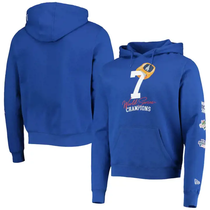 Los Angeles Dodgers MLB NE Comptez les Bagues Sweat à capuche rbl