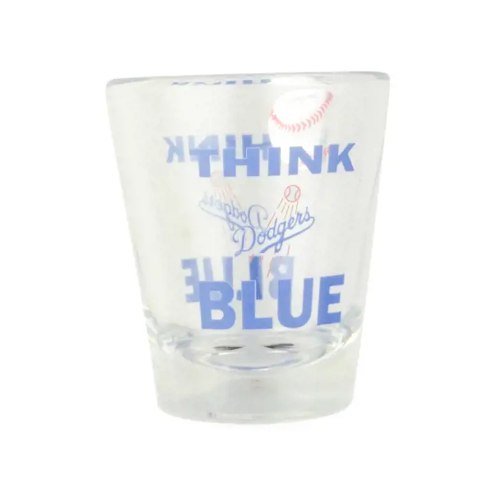 Verre à shot de 2 oz avec slogan des Dodgers de Los Angeles