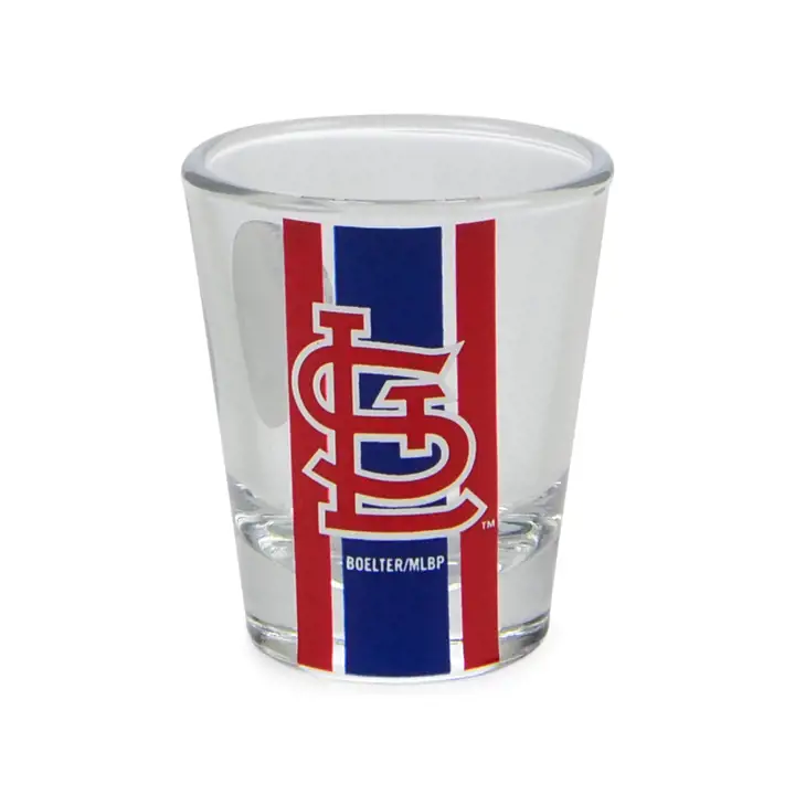 Verre à shot de 2 oz à rayures des Cardinals de St. Louis