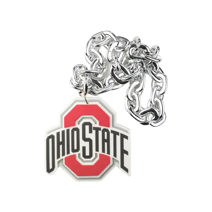 Chaînes de supporters des Ohio State Buckeyes en argent
