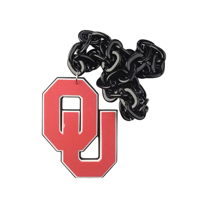 Oklahoma Sooners Fanchains noir