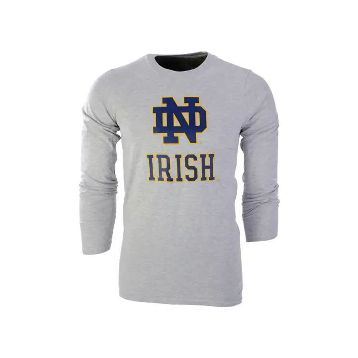 T-shirt Notre Dame Fighting Irish 2F NCAA grand logo gris
