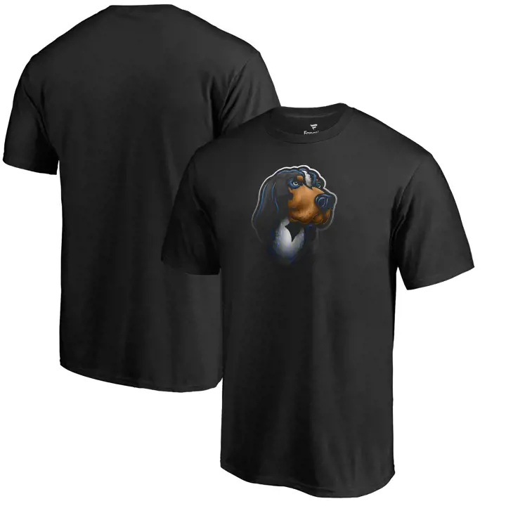 T-shirt mascotte de minuit NCAA Tennessee Volunteers 2F noir