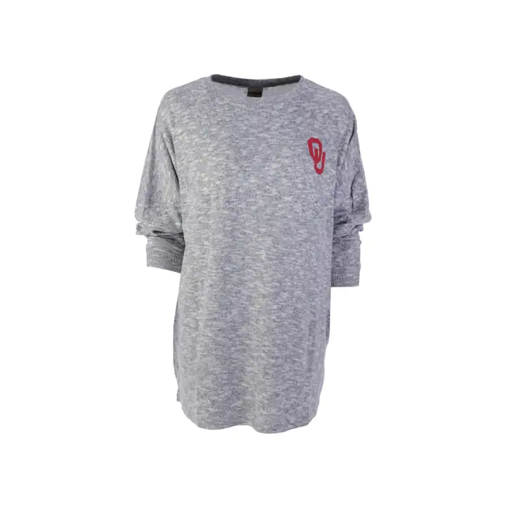 Oklahoma Sooners NCAA Femme Doux Balayeur gris