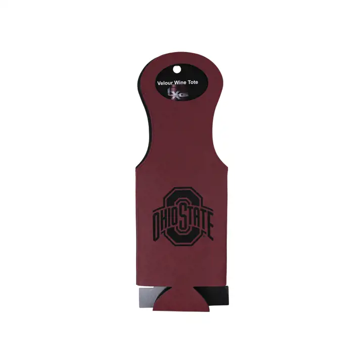 Sac à vin en velours Ohio State Buckeyes, bordeaux