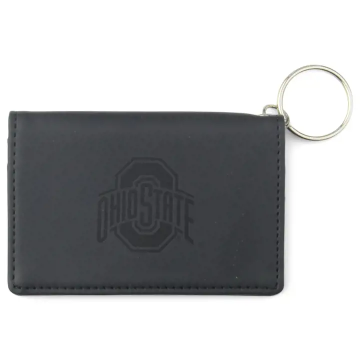 Porte-cartes en velours Ohio State Buckeyes noir