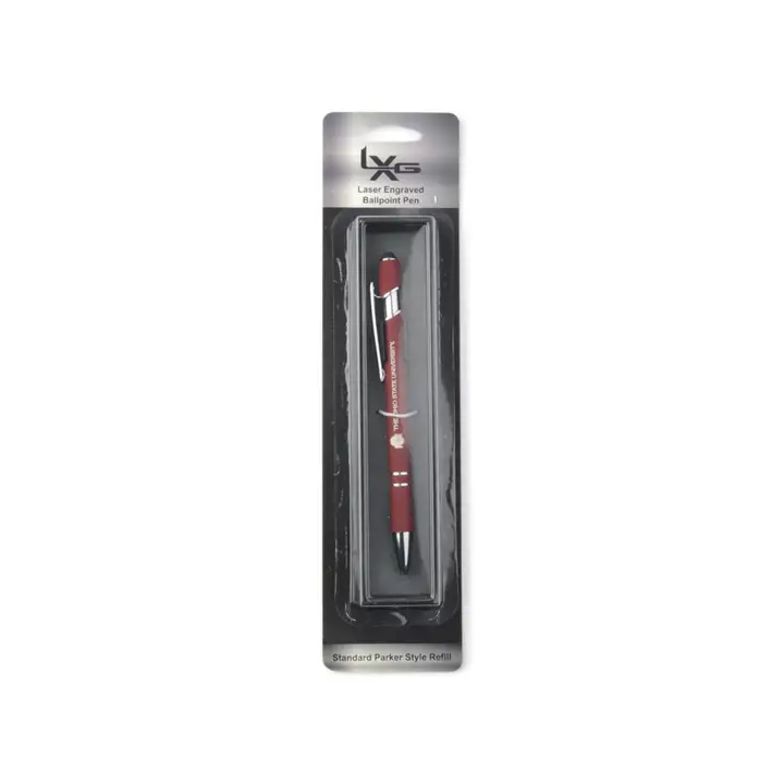 Stylo à bille Ohio State Buckeyes avec grip en caoutchouc Rouge