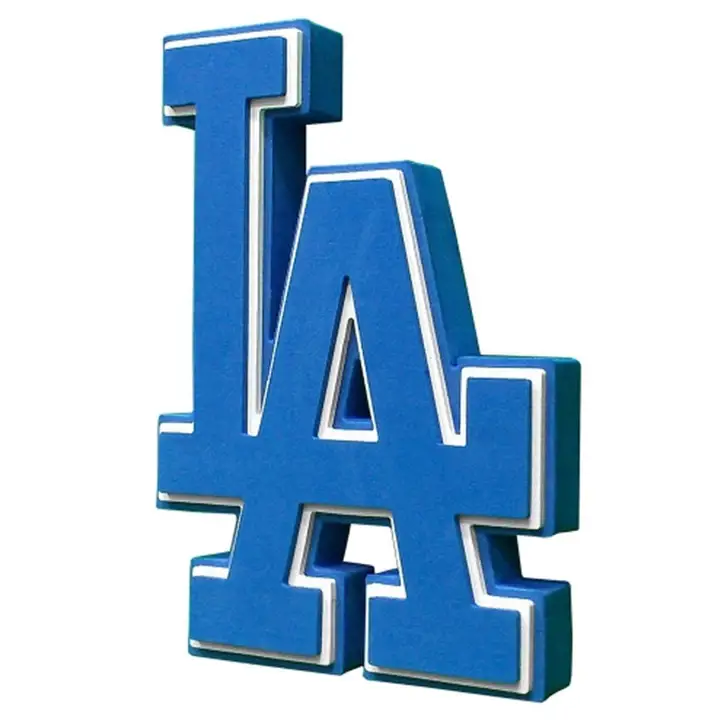 Enseigne murale 3D en mousse Los Angeles Dodgers