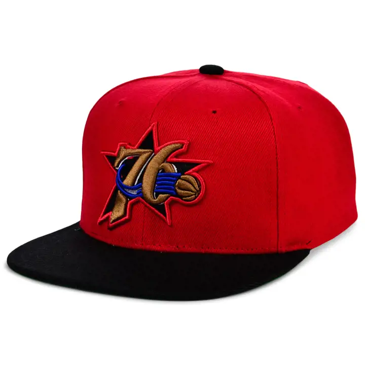 PHILADELPHIA 76ERS HWC XL CASQUETTE SNAPBACK ROUGE/noir